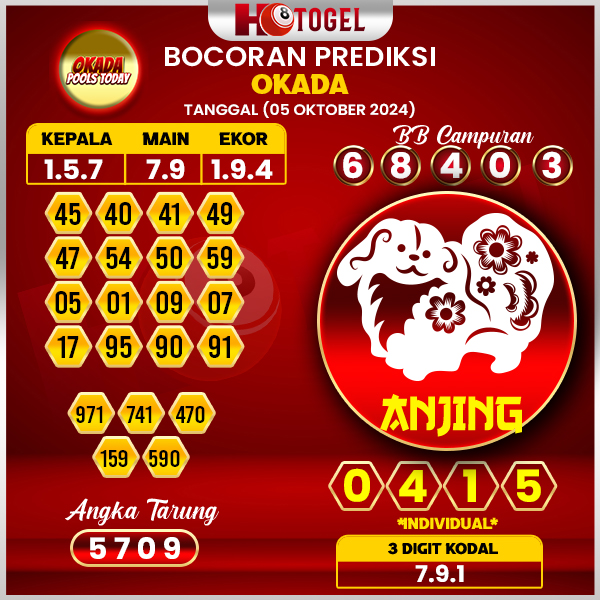 Prediksi Togel Okada 05 Oktober 2024